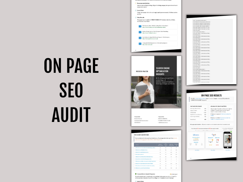 audit SEO on-page modern