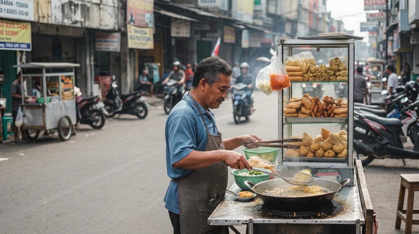 gorengan renyah tidak banyak minyak